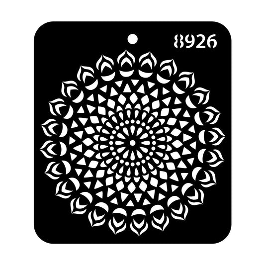 iCraft Multi-Surface Stencils - Perfect for Walls, DIY & Resin Art Projects | Reusable |Mini Stencil 4"x 4"-8926