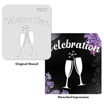 iCraft Multi-Surface Stencils - Perfect for Walls, DIY & Resin Art Projects | Reusable |Mini Stencil 4"x 4"-8927