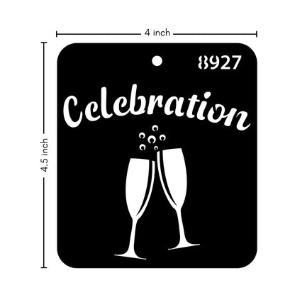 iCraft Multi-Surface Stencils - Perfect for Walls, DIY & Resin Art Projects | Reusable |Mini Stencil 4"x 4"-8927
