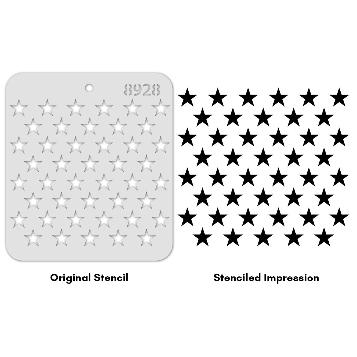 iCraft Multi-Surface Stencils - Perfect for Walls, DIY & Resin Art Projects | Reusable |Mini Stencil 4"x 4"-8928