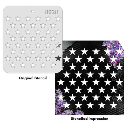 iCraft Multi-Surface Stencils - Perfect for Walls, DIY & Resin Art Projects | Reusable |Mini Stencil 4"x 4"-8928