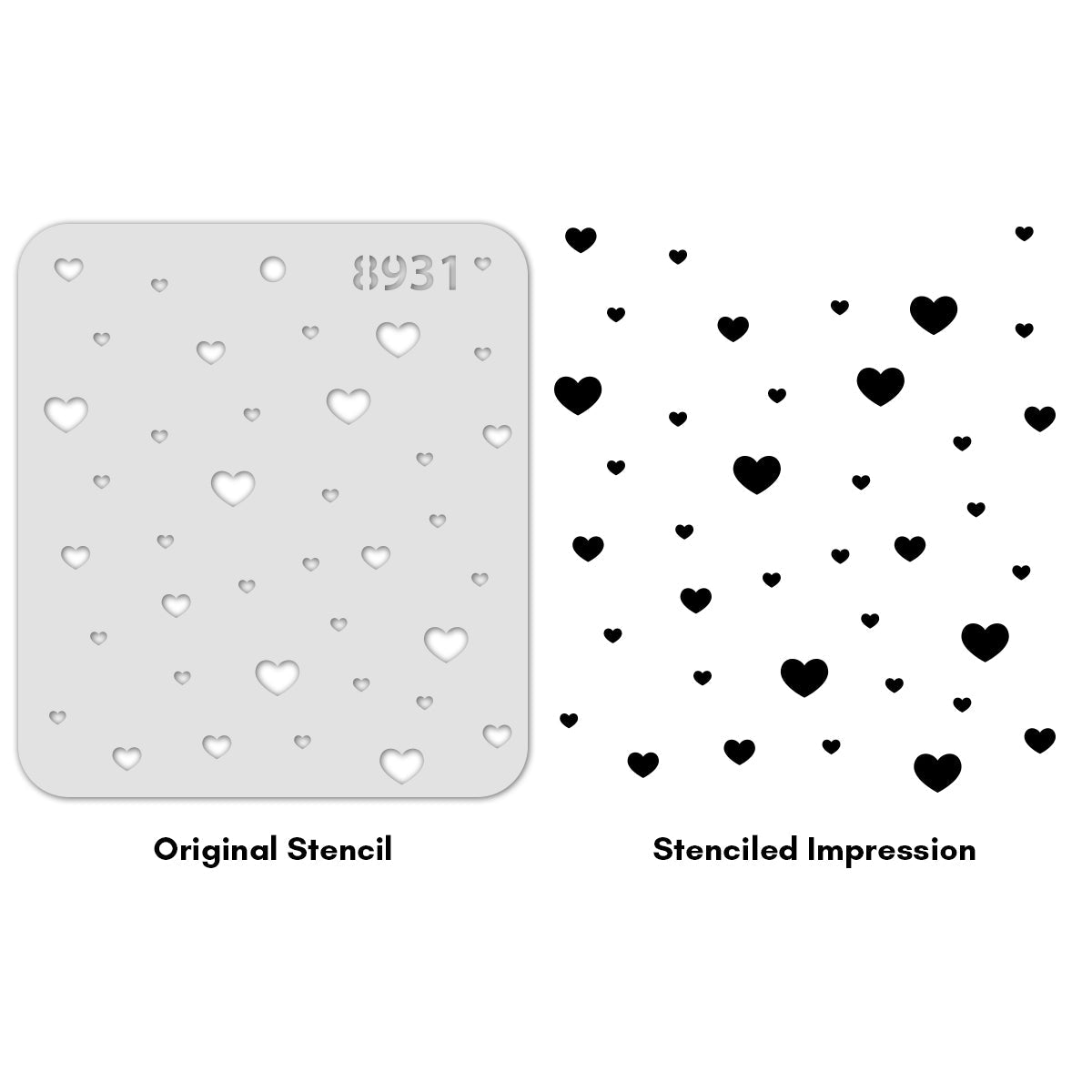 iCraft Multi-Surface Stencils - Perfect for Walls, DIY & Resin Art Projects | Reusable |Mini Stencil 4"x 4"-8931