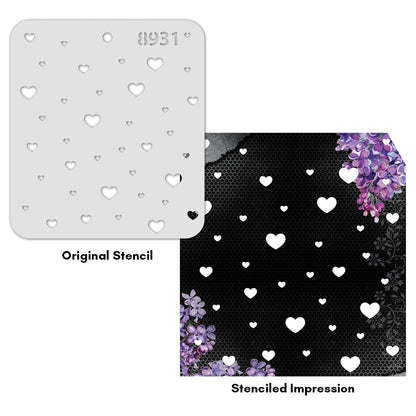 iCraft Multi-Surface Stencils - Perfect for Walls, DIY & Resin Art Projects | Reusable |Mini Stencil 4"x 4"-8931