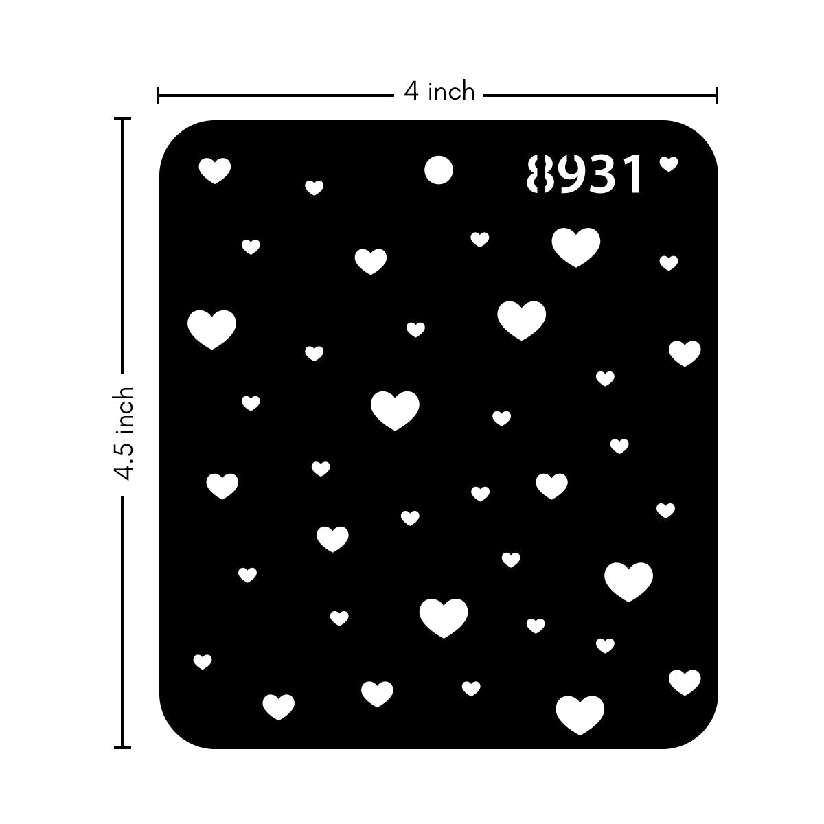 iCraft Multi-Surface Stencils - Perfect for Walls, DIY & Resin Art Projects | Reusable |Mini Stencil 4"x 4"-8931