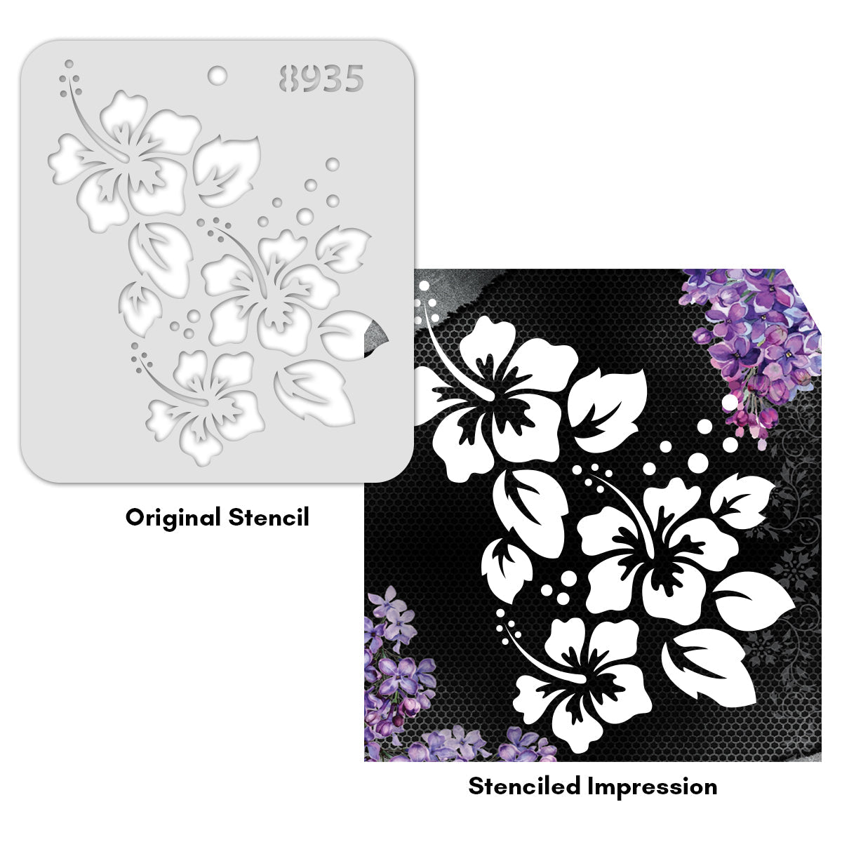 iCraft Multi-Surface Stencils - Perfect for Walls, DIY & Resin Art Projects | Reusable |Mini Stencil 4"x 4"-8935