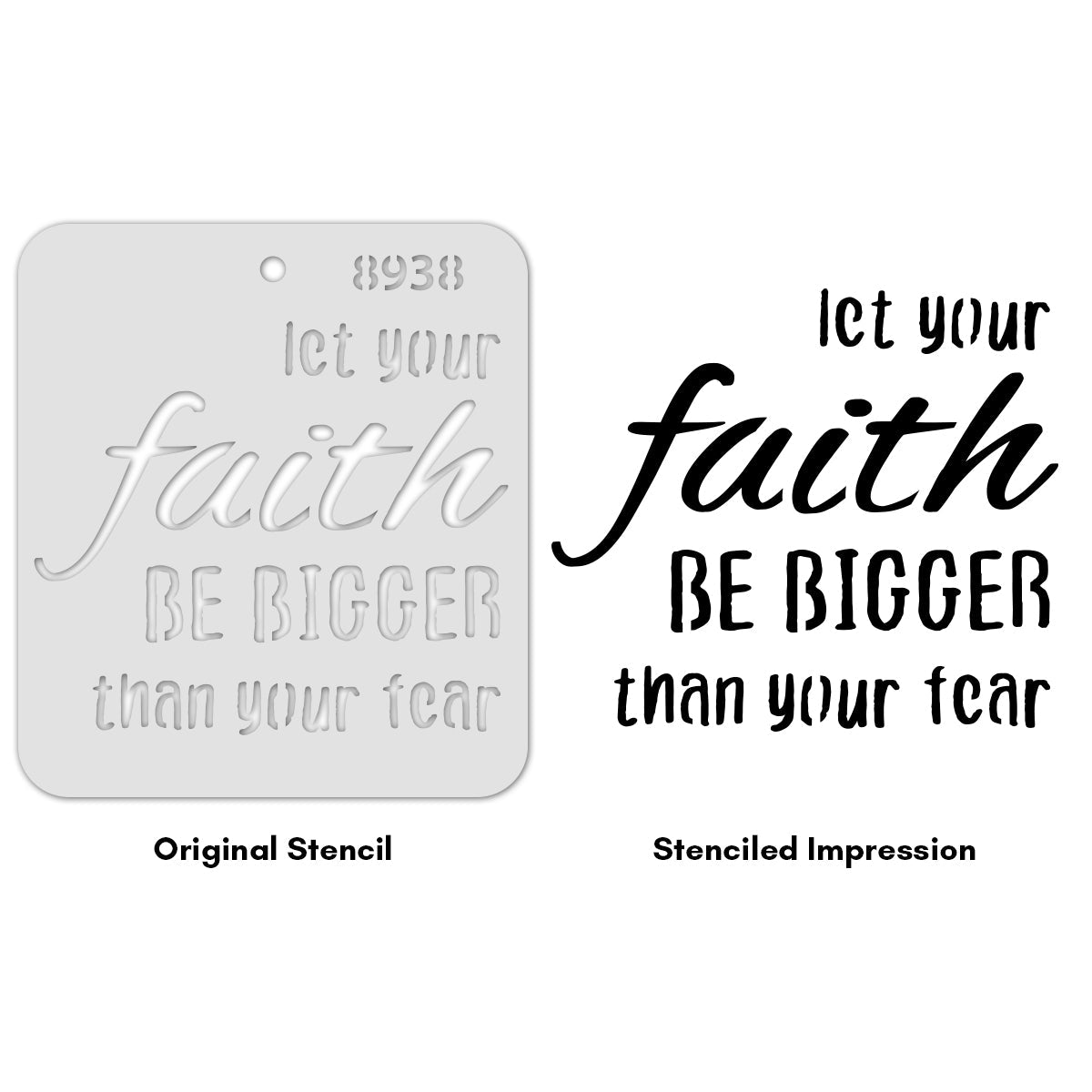 iCraft Multi-Surface Stencils - Perfect for Walls, DIY & Resin Art Projects | Reusable |Mini Stencil 4"x 4"-8938