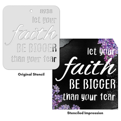 iCraft Multi-Surface Stencils - Perfect for Walls, DIY & Resin Art Projects | Reusable |Mini Stencil 4"x 4"-8938