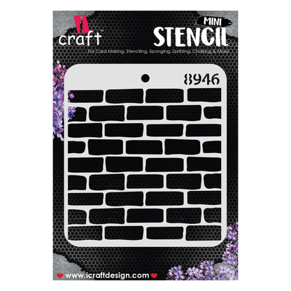 iCraft Multi-Surface Stencils - Perfect for Walls, DIY & Resin Art Projects | Reusable |Mini Stencil 4"x 4"-8946