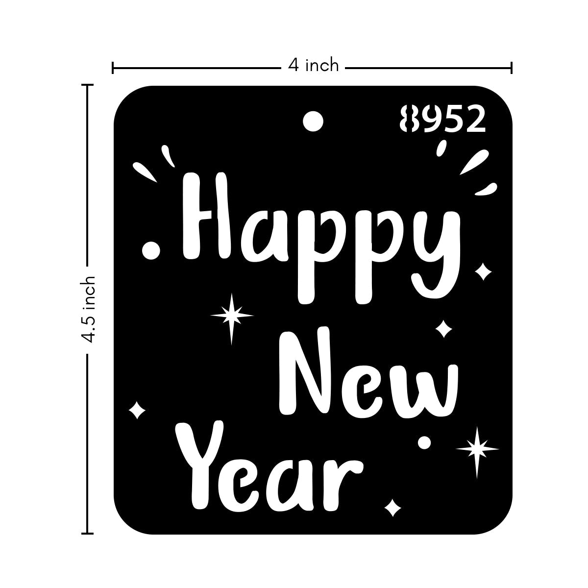 iCraft Multi-Surface Stencils - Perfect for Walls, DIY & Resin Art Projects | Reusable |Mini Stencil 4"x 4"-8952