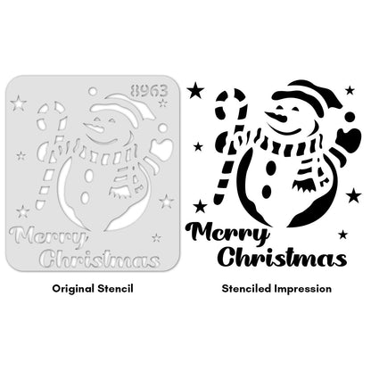iCraft Multi-Surface Stencils - Perfect for Walls, DIY & Resin Art Projects | Reusable |Mini Stencil 4"x 4"-8963