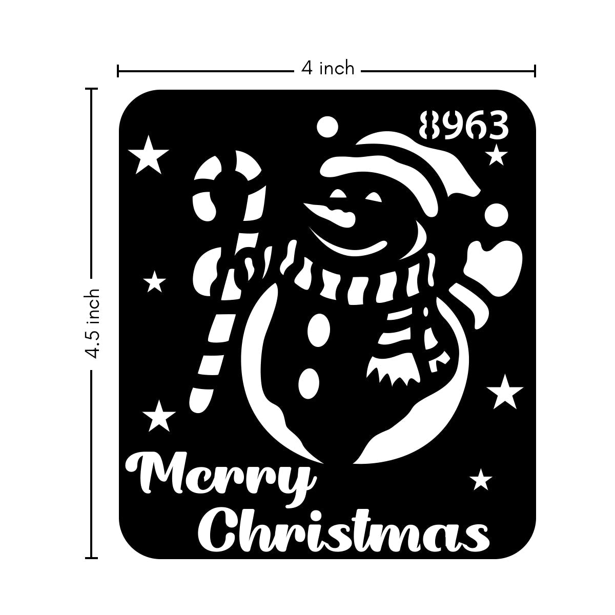 iCraft Multi-Surface Stencils - Perfect for Walls, DIY & Resin Art Projects | Reusable |Mini Stencil 4"x 4"-8963