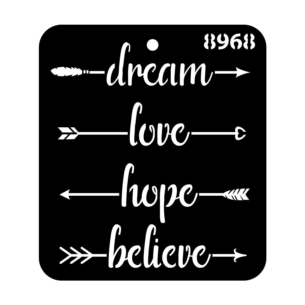 iCraft Multi-Surface Stencils - Perfect for Walls, DIY & Resin Art Projects | Reusable |Mini Stencil 4"x 4"-8968