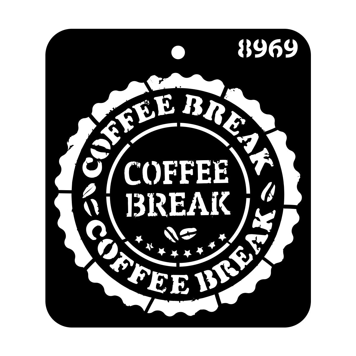 iCraft Multi-Surface Stencils - Perfect for Walls, DIY & Resin Art Projects | Reusable |Mini Stencil 4"x 4"-8969