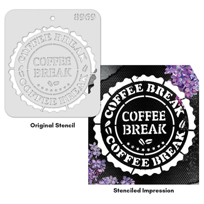 iCraft Multi-Surface Stencils - Perfect for Walls, DIY & Resin Art Projects | Reusable |Mini Stencil 4"x 4"-8969