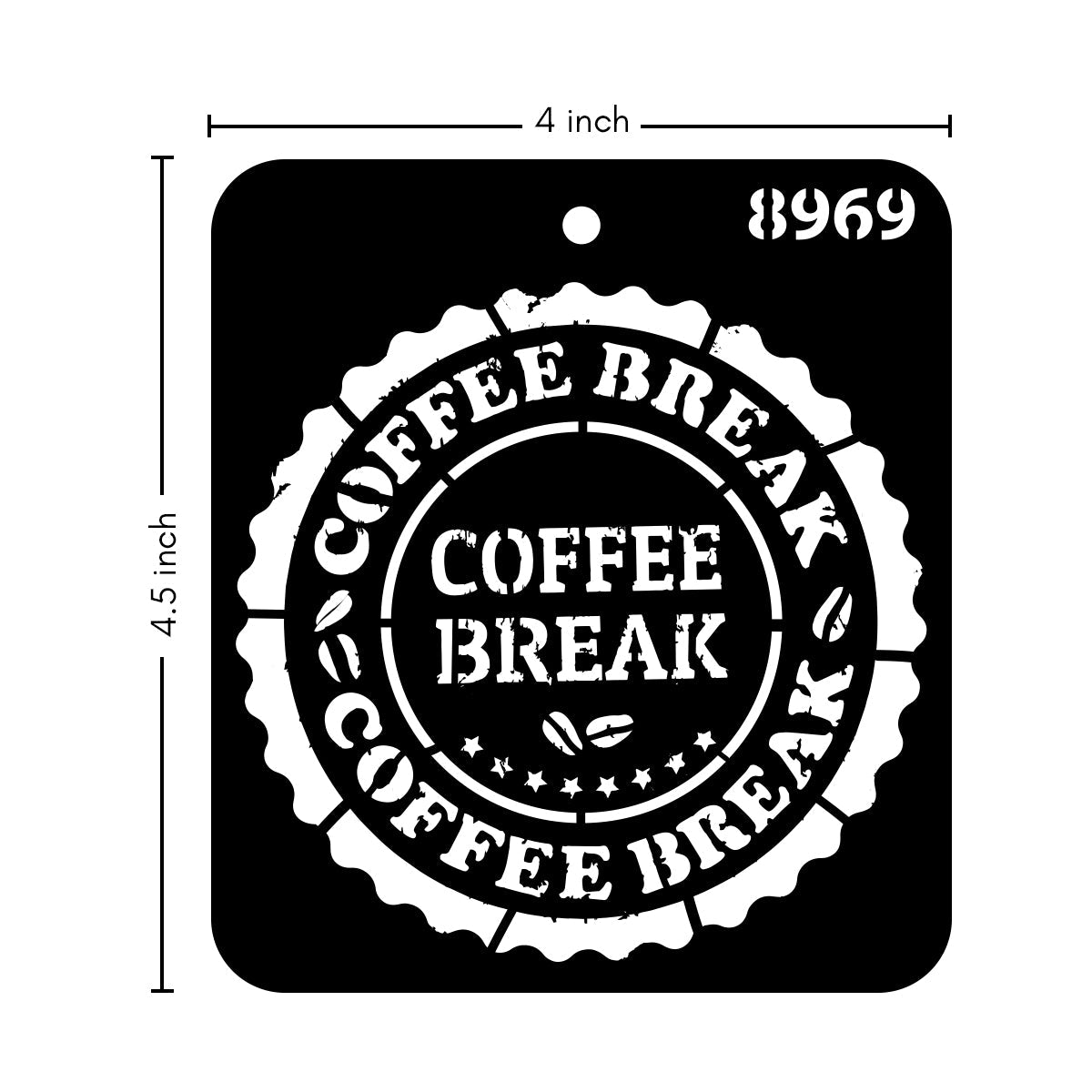 iCraft Multi-Surface Stencils - Perfect for Walls, DIY & Resin Art Projects | Reusable |Mini Stencil 4"x 4"-8969
