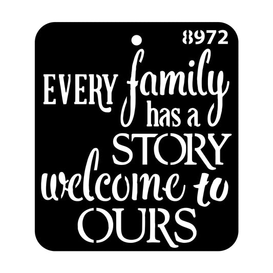 iCraft Multi-Surface Stencils - Perfect for Walls, DIY & Resin Art Projects | Reusable |Mini Stencil 4"x 4"-8972