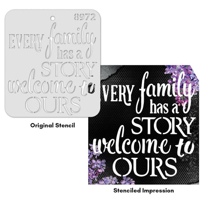 iCraft Multi-Surface Stencils - Perfect for Walls, DIY & Resin Art Projects | Reusable |Mini Stencil 4"x 4"-8972