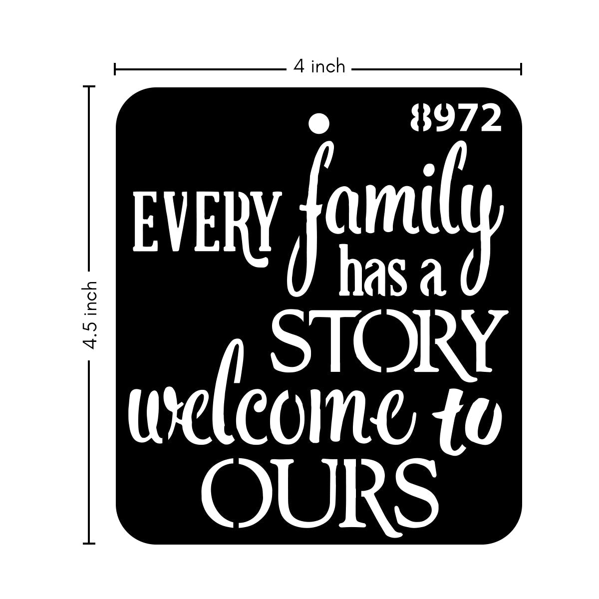 iCraft Multi-Surface Stencils - Perfect for Walls, DIY & Resin Art Projects | Reusable |Mini Stencil 4"x 4"-8972