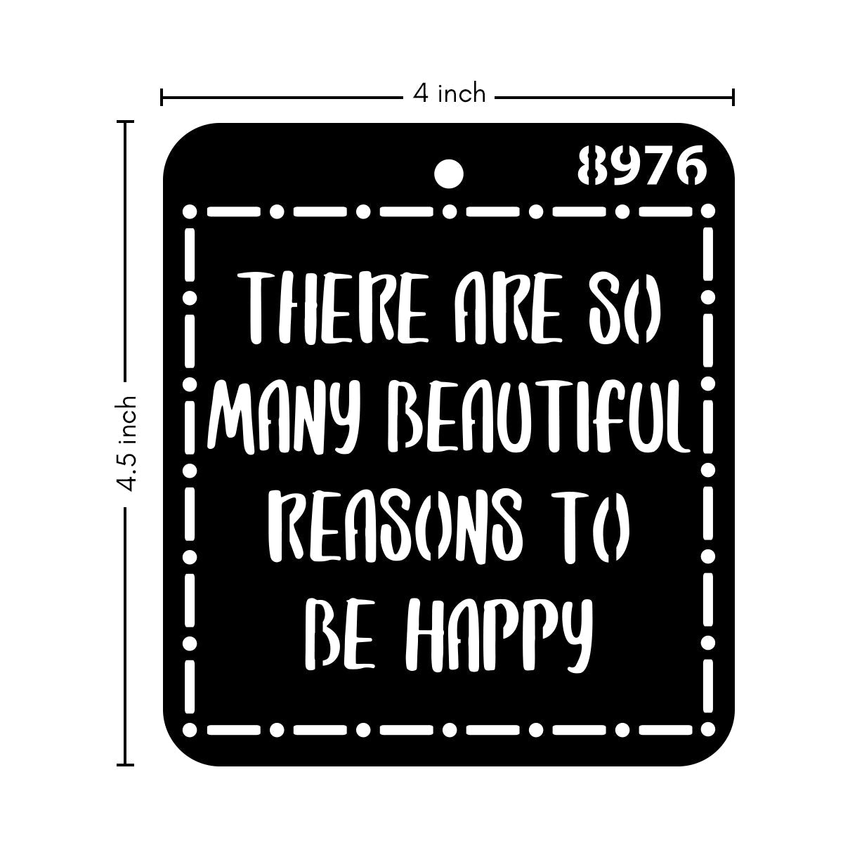 iCraft Multi-Surface Stencils - Perfect for Walls, DIY & Resin Art Projects | Reusable |Mini Stencil 4"x 4"-8976