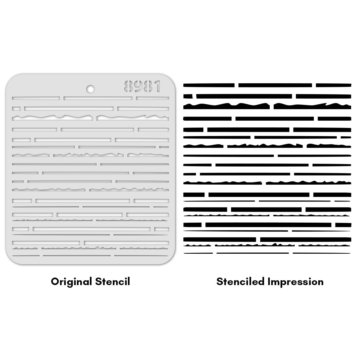 iCraft Multi-Surface Stencils - Perfect for Walls, DIY & Resin Art Projects | Reusable |Mini Stencil 4"x 4"-8981