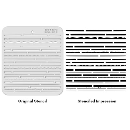 iCraft Multi-Surface Stencils - Perfect for Walls, DIY & Resin Art Projects | Reusable |Mini Stencil 4"x 4"-8981