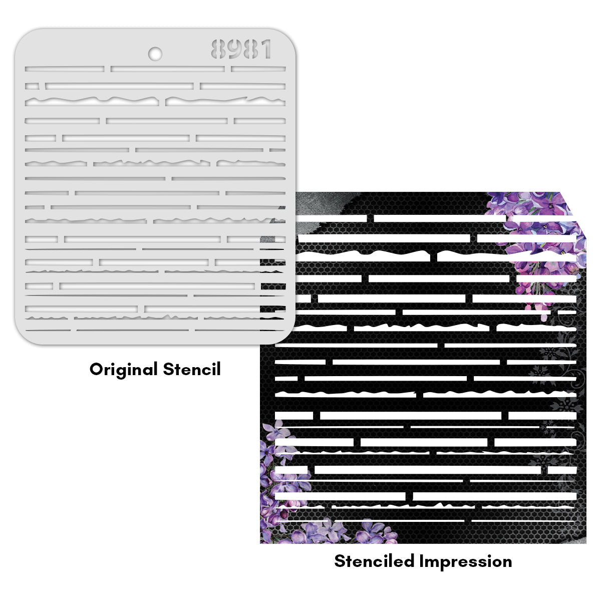 iCraft Multi-Surface Stencils - Perfect for Walls, DIY & Resin Art Projects | Reusable |Mini Stencil 4"x 4"-8981