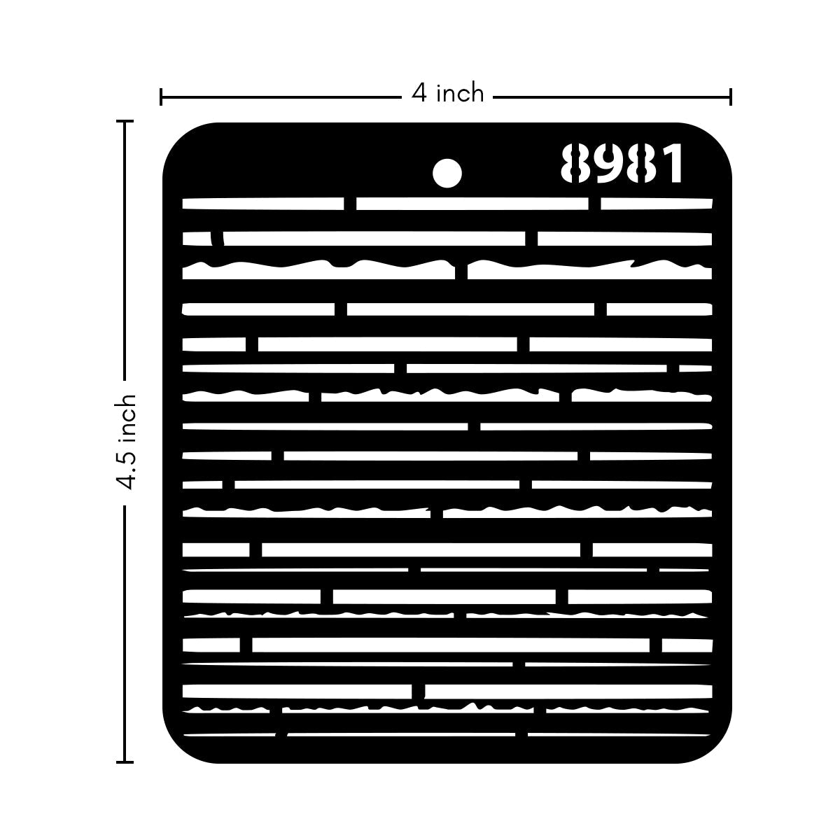 iCraft Multi-Surface Stencils - Perfect for Walls, DIY & Resin Art Projects | Reusable |Mini Stencil 4"x 4"-8981