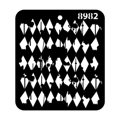 iCraft Multi-Surface Stencils - Perfect for Walls, DIY & Resin Art Projects | Reusable |Mini Stencil 4"x 4"-8982