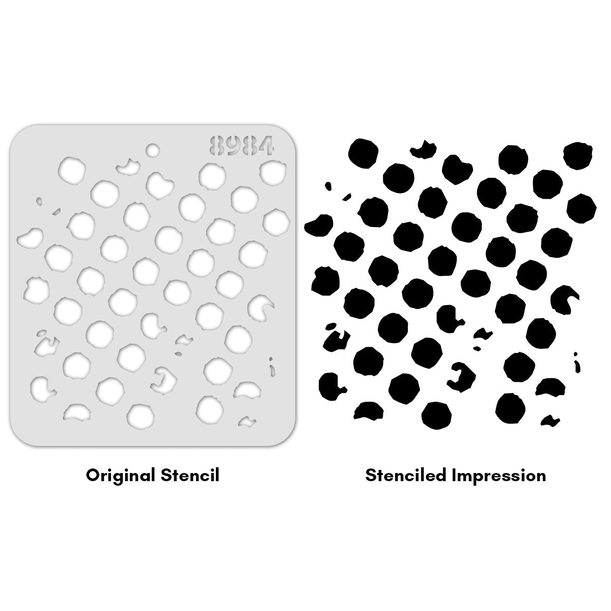 iCraft Multi-Surface Stencils - Perfect for Walls, DIY & Resin Art Projects | Reusable |Mini Stencil 4"x 4"-8984