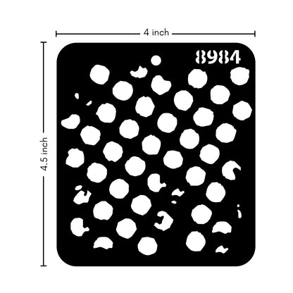 iCraft Multi-Surface Stencils - Perfect for Walls, DIY & Resin Art Projects | Reusable |Mini Stencil 4"x 4"-8984