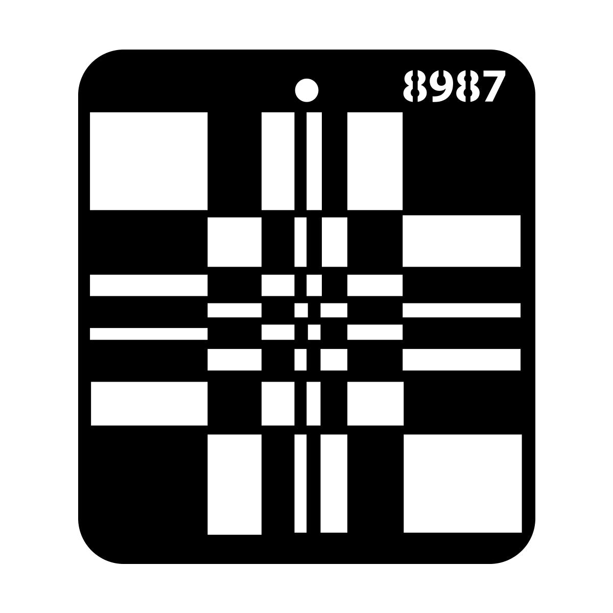 iCraft Multi-Surface Stencils - Perfect for Walls, DIY & Resin Art Projects | Reusable |Mini Stencil 4"x 4"-8987