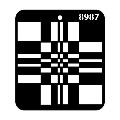 iCraft Multi-Surface Stencils - Perfect for Walls, DIY & Resin Art Projects | Reusable |Mini Stencil 4"x 4"-8987