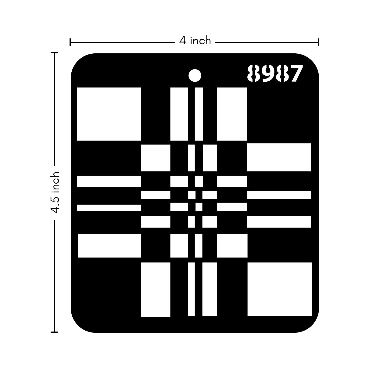 iCraft Multi-Surface Stencils - Perfect for Walls, DIY & Resin Art Projects | Reusable |Mini Stencil 4"x 4"-8987
