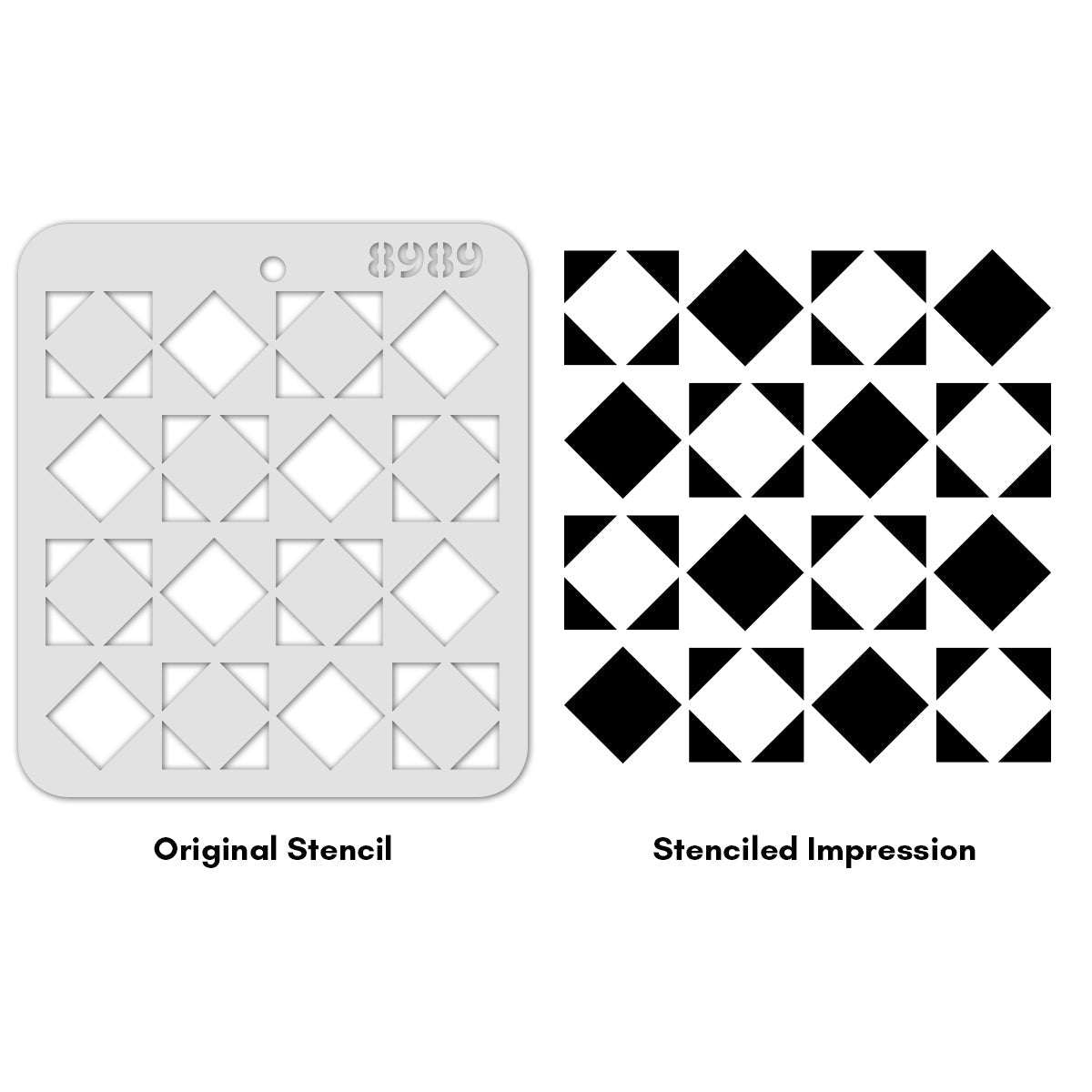 iCraft Multi-Surface Stencils - Perfect for Walls, DIY & Resin Art Projects | Reusable |Mini Stencil 4"x 4"-8989