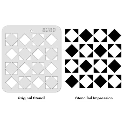 iCraft Multi-Surface Stencils - Perfect for Walls, DIY & Resin Art Projects | Reusable |Mini Stencil 4"x 4"-8989