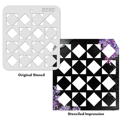 iCraft Multi-Surface Stencils - Perfect for Walls, DIY & Resin Art Projects | Reusable |Mini Stencil 4"x 4"-8989