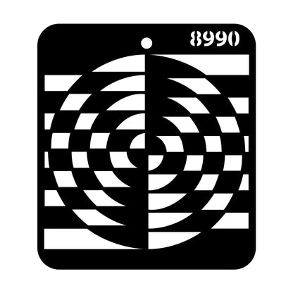 iCraft Multi-Surface Stencils - Perfect for Walls, DIY & Resin Art Projects | Reusable |Mini Stencil 4"x 4"-8990