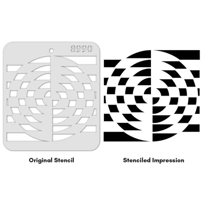 iCraft Multi-Surface Stencils - Perfect for Walls, DIY & Resin Art Projects | Reusable |Mini Stencil 4"x 4"-8990