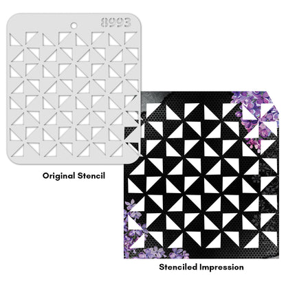 iCraft Multi-Surface Stencils - Perfect for Walls, DIY & Resin Art Projects | Reusable |Mini Stencil 4"x 4"-8993