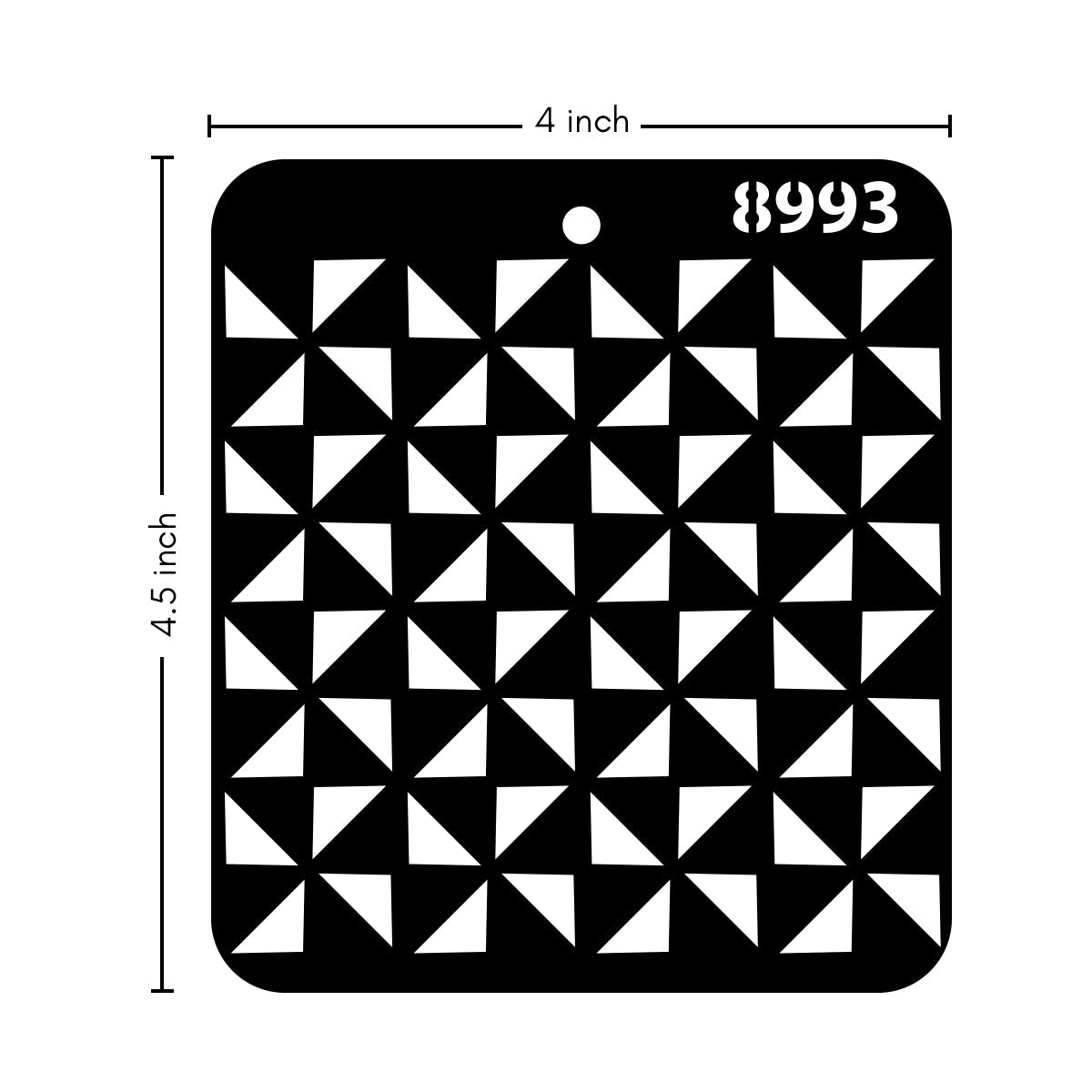 iCraft Multi-Surface Stencils - Perfect for Walls, DIY & Resin Art Projects | Reusable |Mini Stencil 4"x 4"-8993