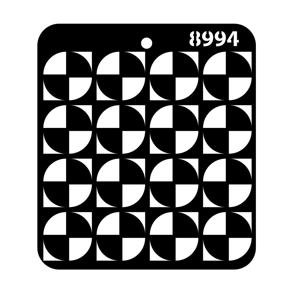 iCraft Multi-Surface Stencils - Perfect for Walls, DIY & Resin Art Projects | Reusable |Mini Stencil 4"x 4"-8994