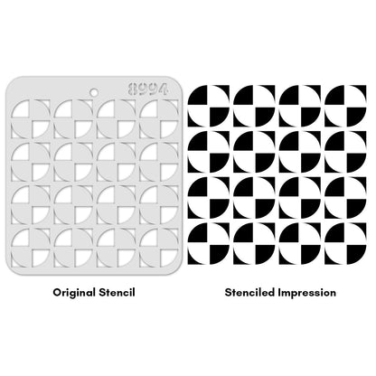 iCraft Multi-Surface Stencils - Perfect for Walls, DIY & Resin Art Projects | Reusable |Mini Stencil 4"x 4"-8994