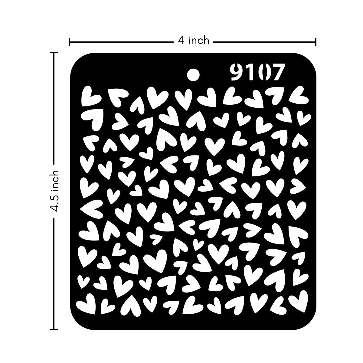 iCraft Multi-Surface Stencils - Perfect for Walls, DIY & Resin Art Projects | Reusable |Mini Stencil 4"x 4"-9107