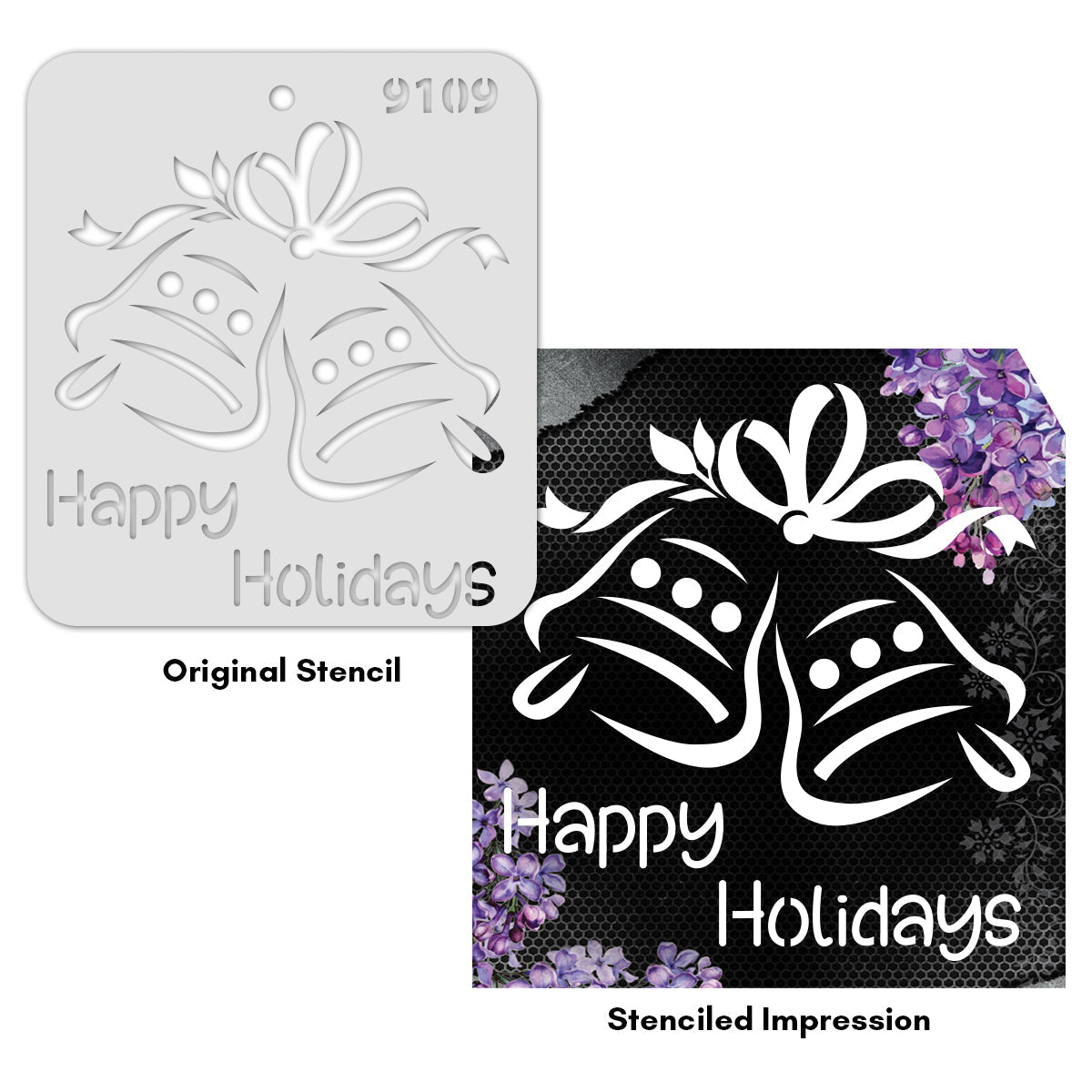 iCraft Multi-Surface Stencils - Perfect for Walls, DIY & Resin Art Projects | Reusable |Mini Stencil 4"x 4"-9109