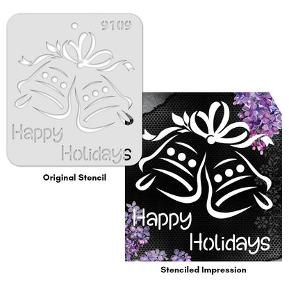 iCraft Multi-Surface Stencils - Perfect for Walls, DIY & Resin Art Projects | Reusable |Mini Stencil 4"x 4"-9109
