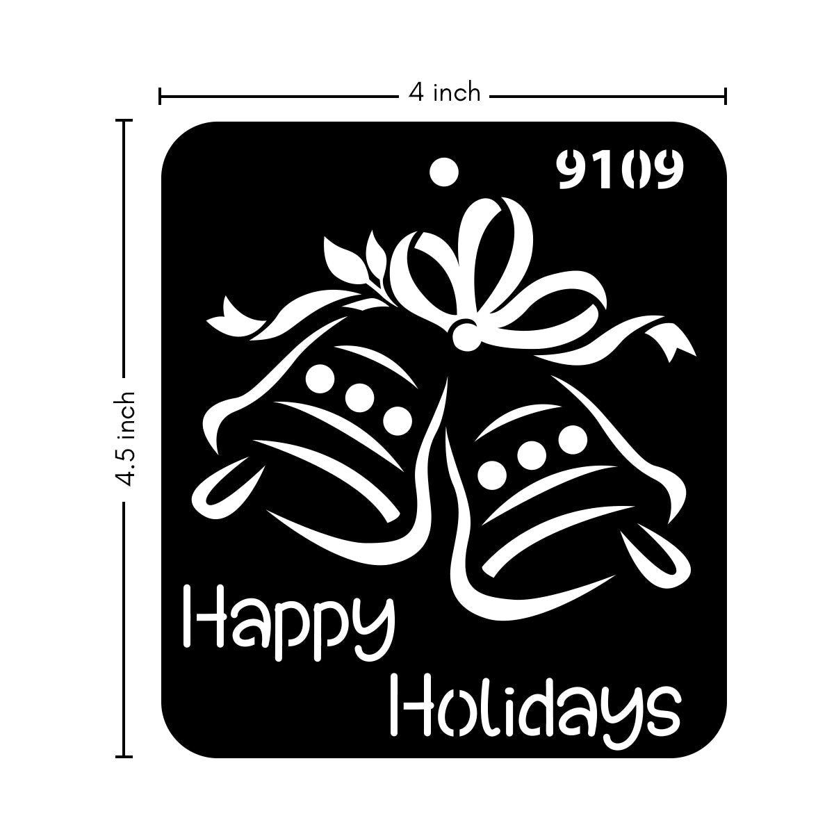 iCraft Multi-Surface Stencils - Perfect for Walls, DIY & Resin Art Projects | Reusable |Mini Stencil 4"x 4"-9109