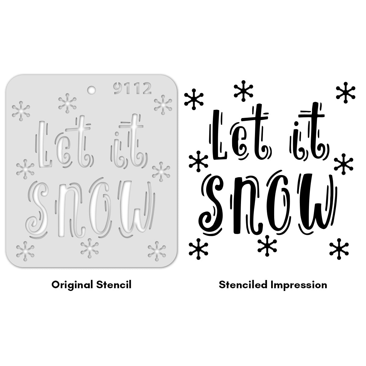 iCraft Multi-Surface Stencils - Perfect for Walls, DIY & Resin Art Projects | Reusable |Mini Stencil 4"x 4"-9112