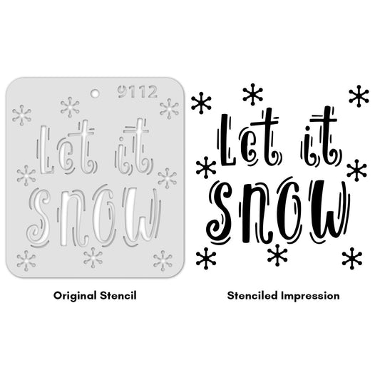 iCraft Multi-Surface Stencils - Perfect for Walls, DIY & Resin Art Projects | Reusable |Mini Stencil 4"x 4"-9112
