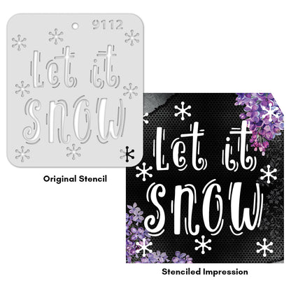 iCraft Multi-Surface Stencils - Perfect for Walls, DIY & Resin Art Projects | Reusable |Mini Stencil 4"x 4"-9112