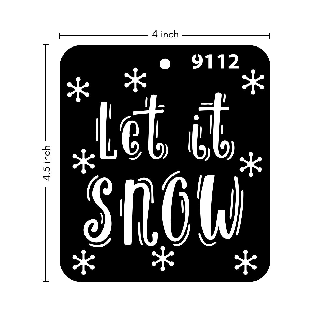 iCraft Multi-Surface Stencils - Perfect for Walls, DIY & Resin Art Projects | Reusable |Mini Stencil 4"x 4"-9112